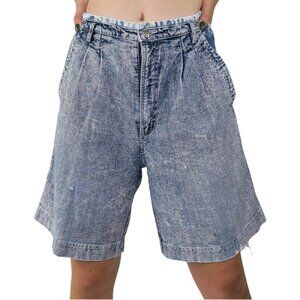 Vintage 80s Saturdays Acid Wash Jorts Jean Shorts